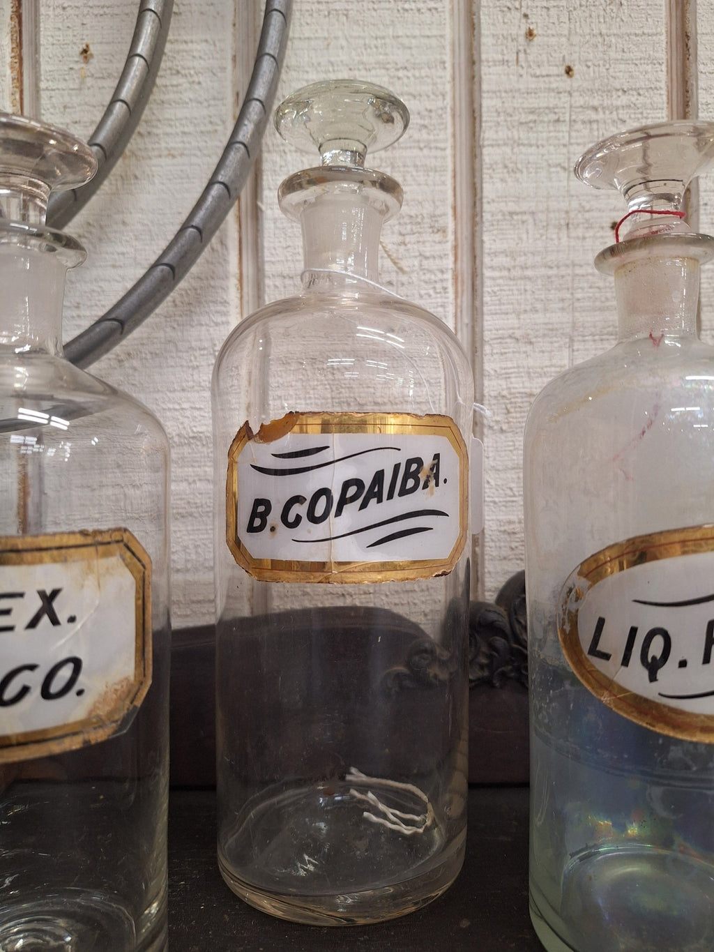 19th Century LUG Pontil Apothecary Bottle - B. Copaiba. - Exquisite Dark Curio