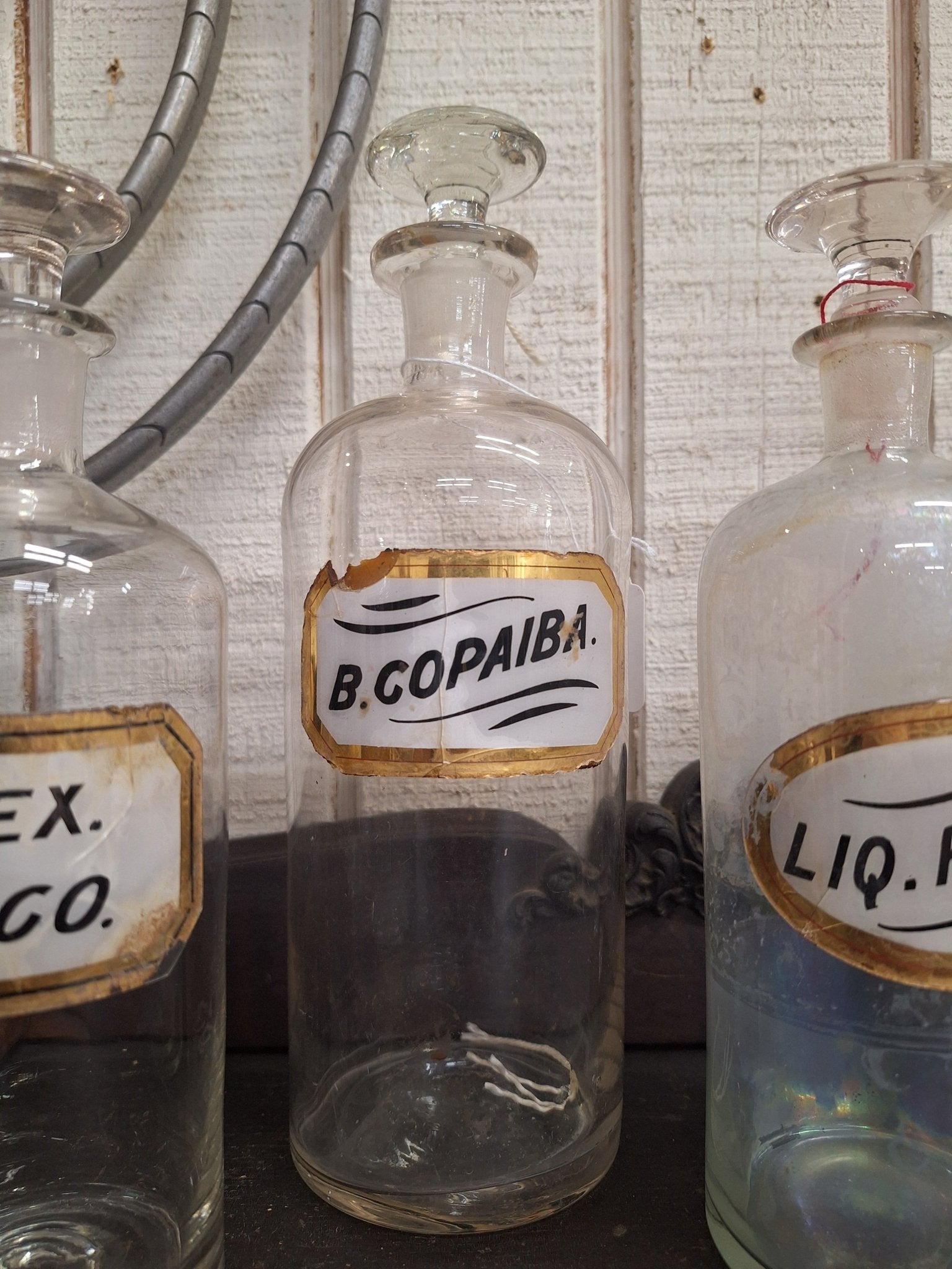 19th Century LUG Pontil Apothecary Bottle - B. Copaiba. - Exquisite Dark Curio