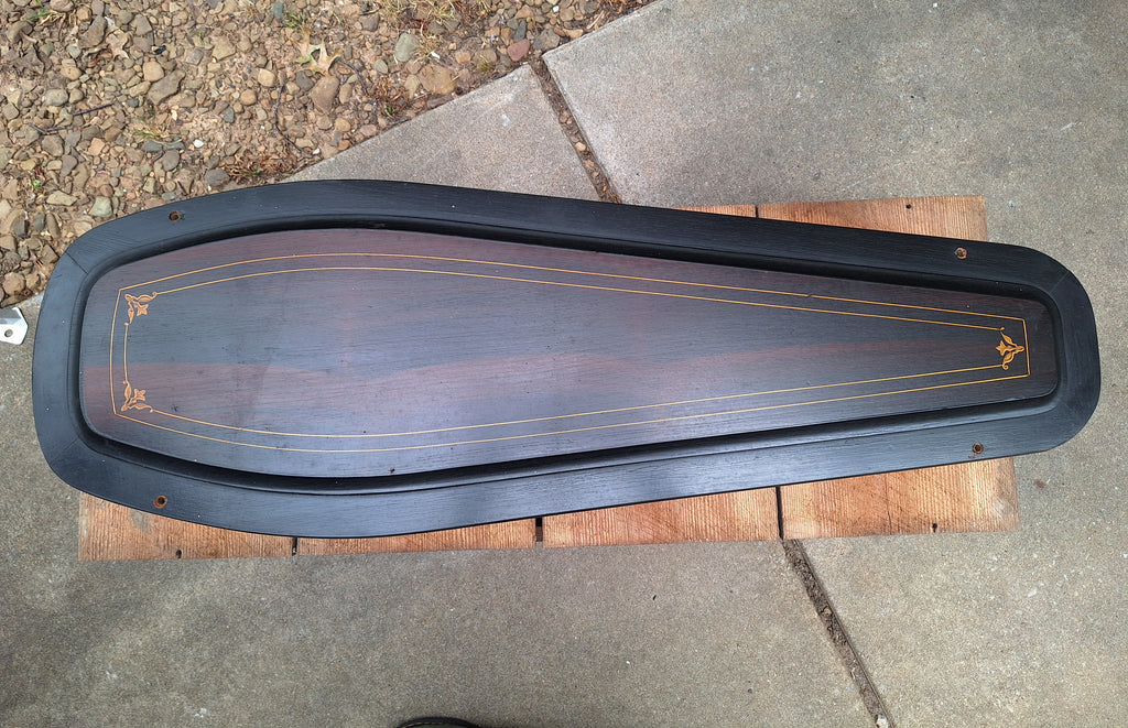 1800's 19th Century Baby Toe Pincher Coffin | Hand Painted Accents