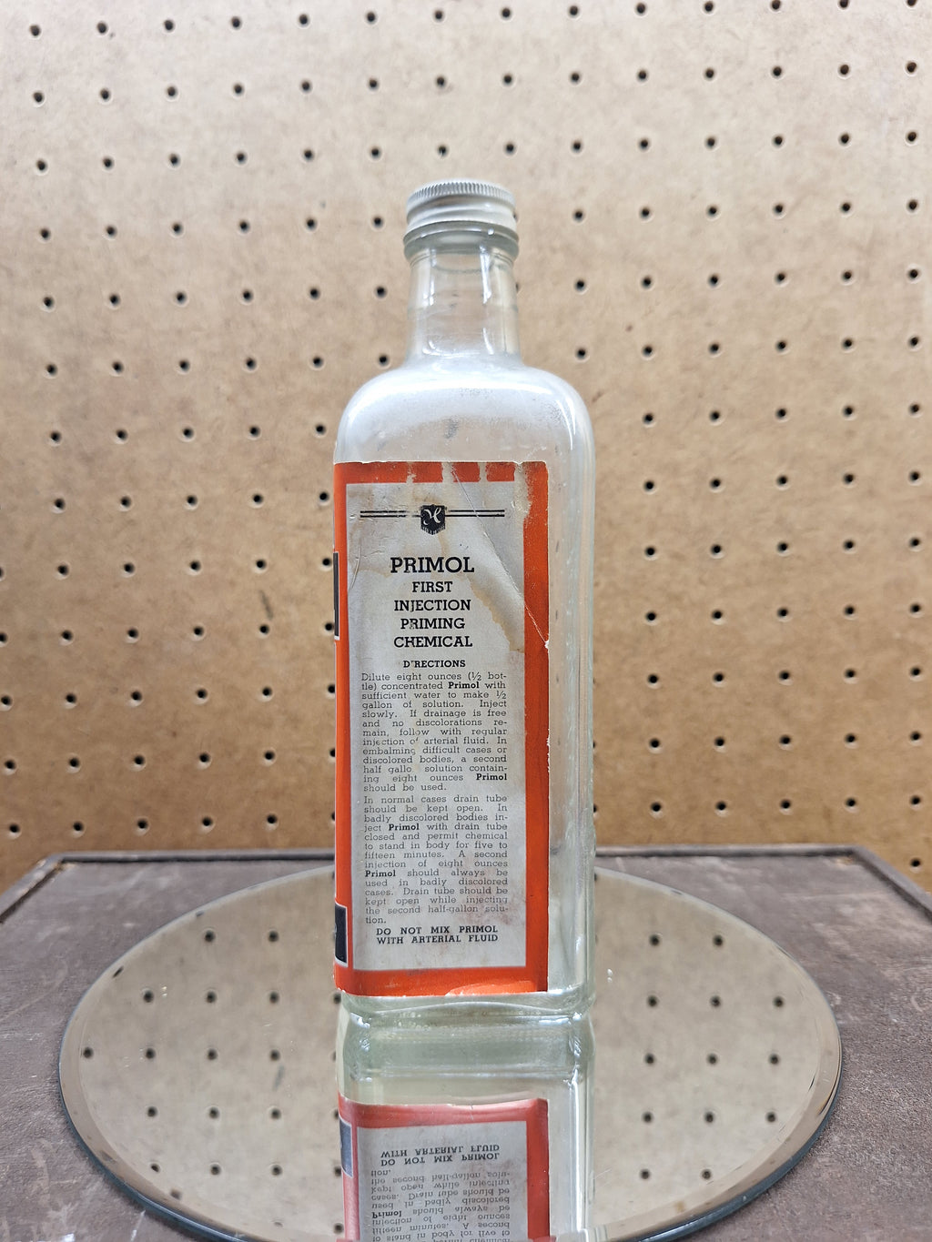 Primol Embalming Bottle - Hydrol Chemical Co.
