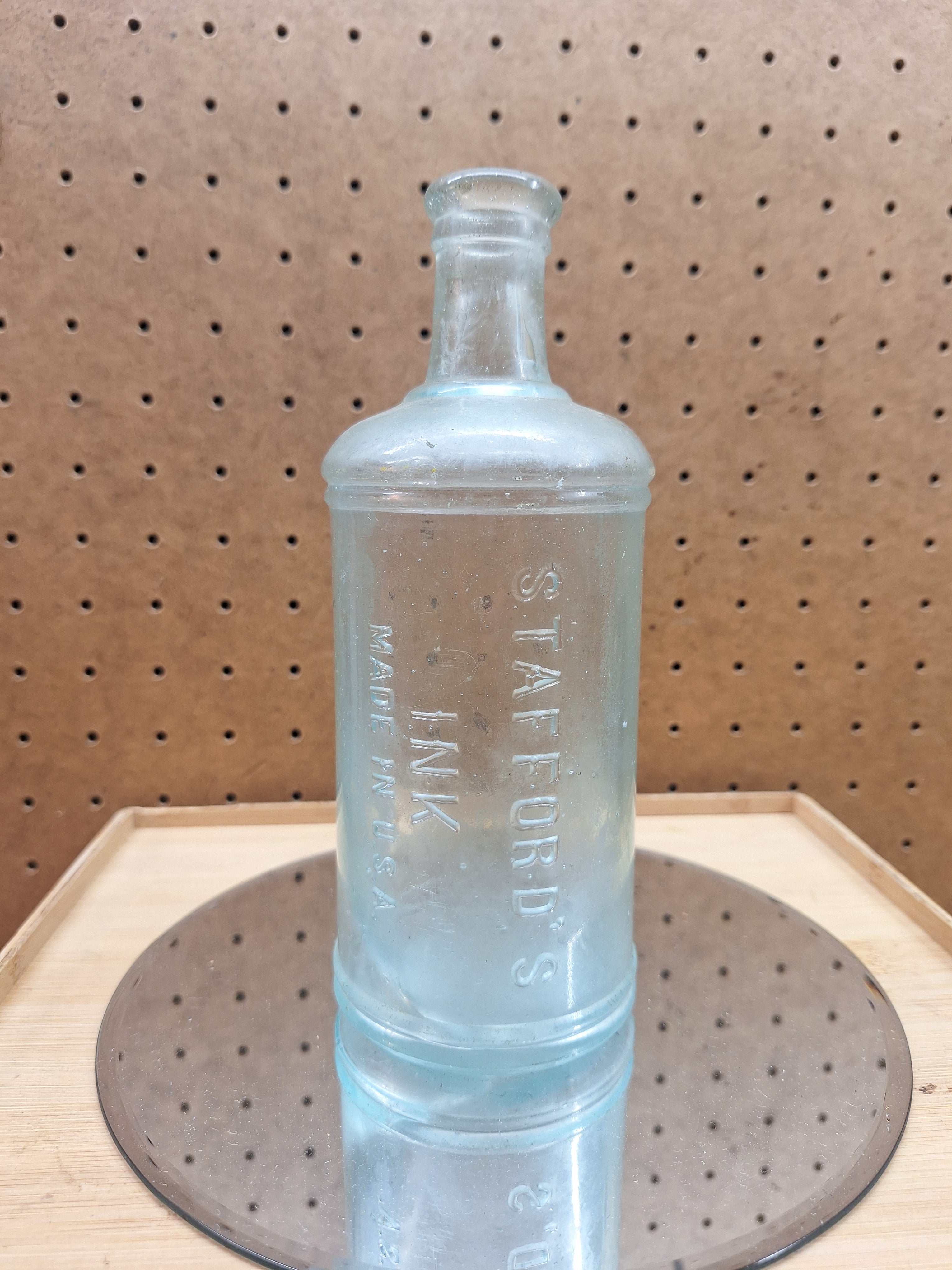 Antique Large 7.5" Stafford Ink Bottle