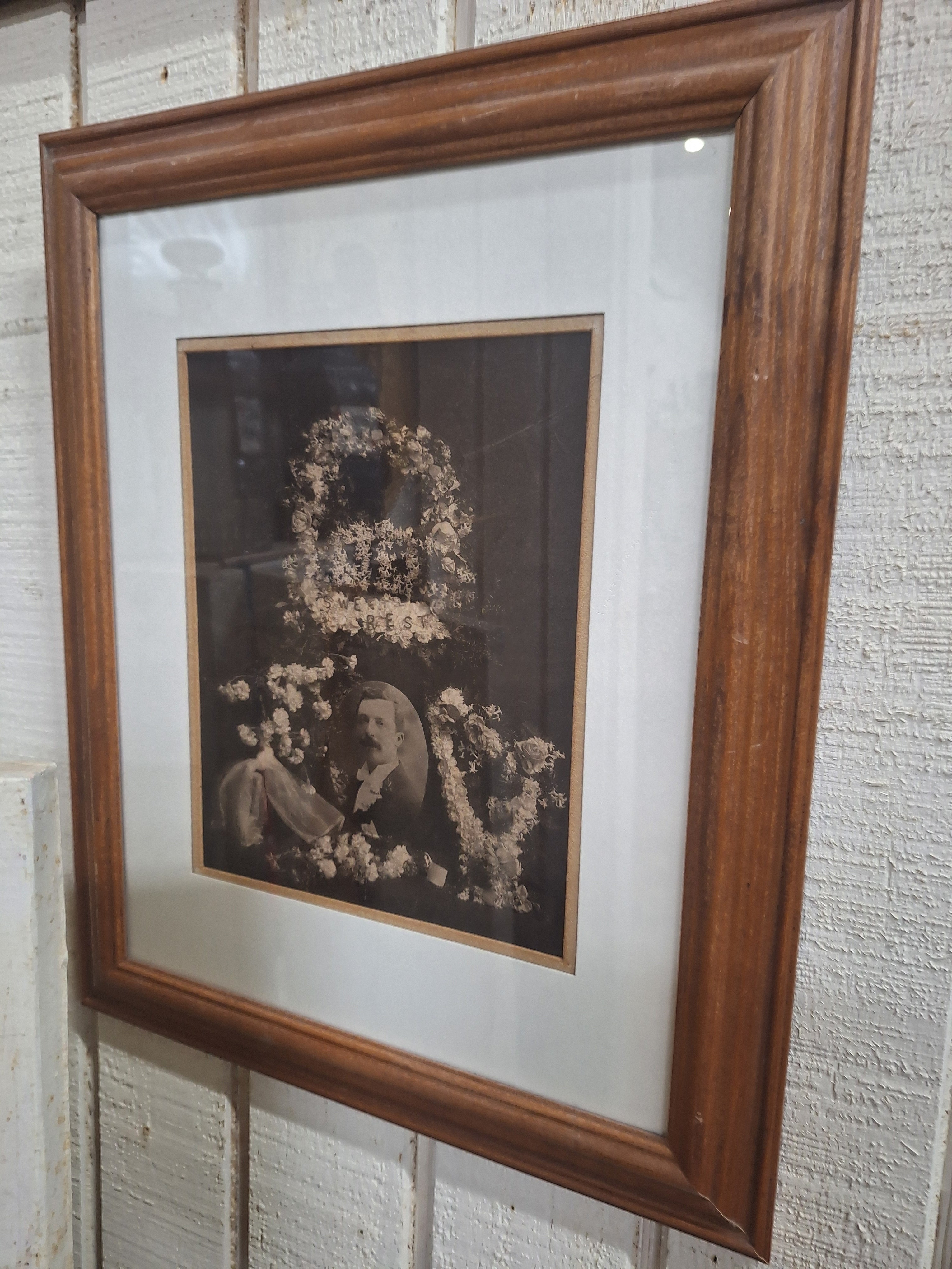 Antique Framed Memorial Photo
