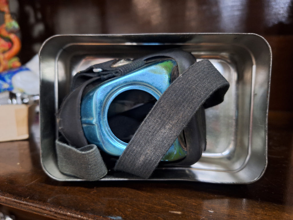 DustFoe Mining Respirator & Tin, Vintage