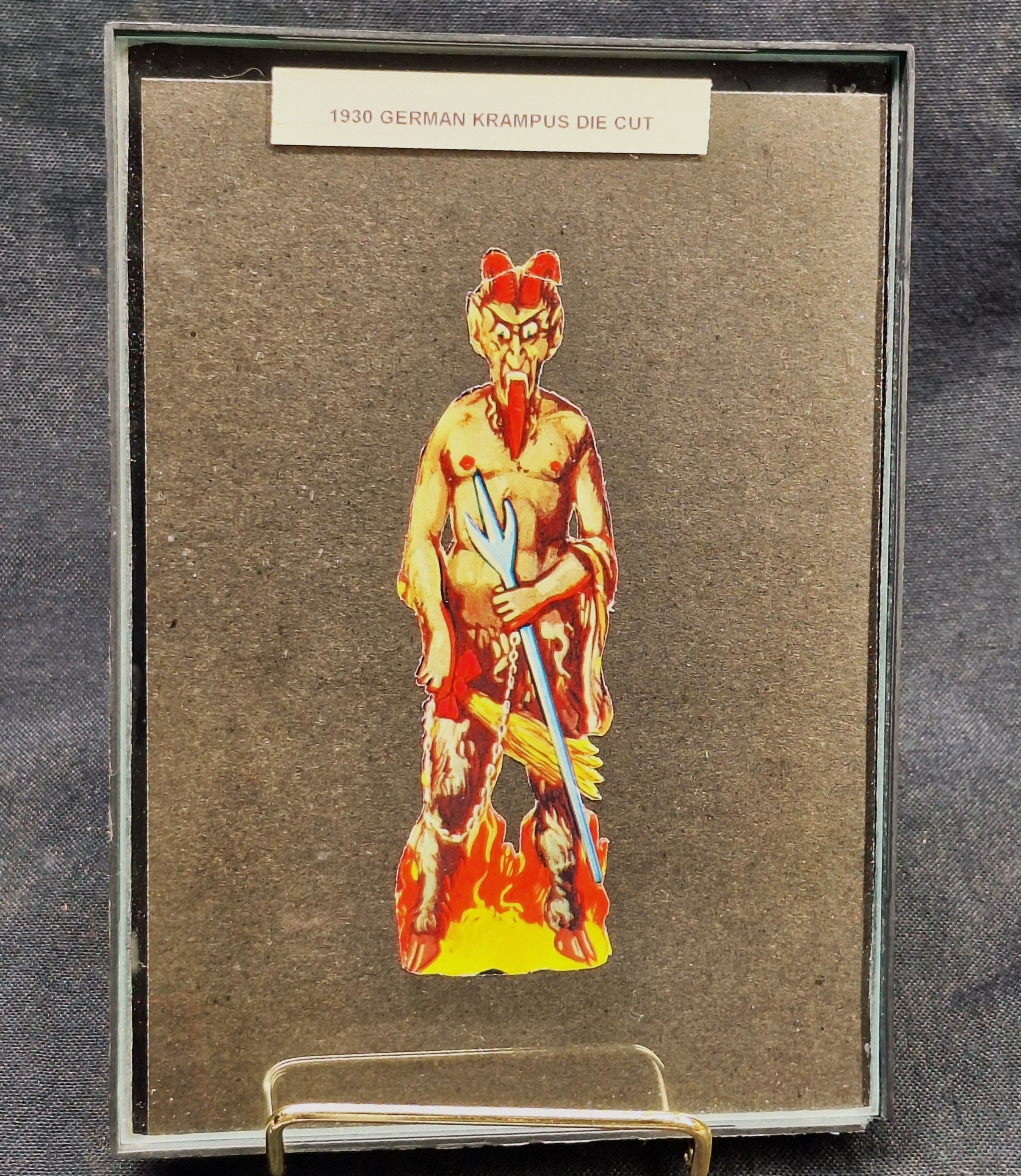 1930 Framed German Krampus Die Cut
