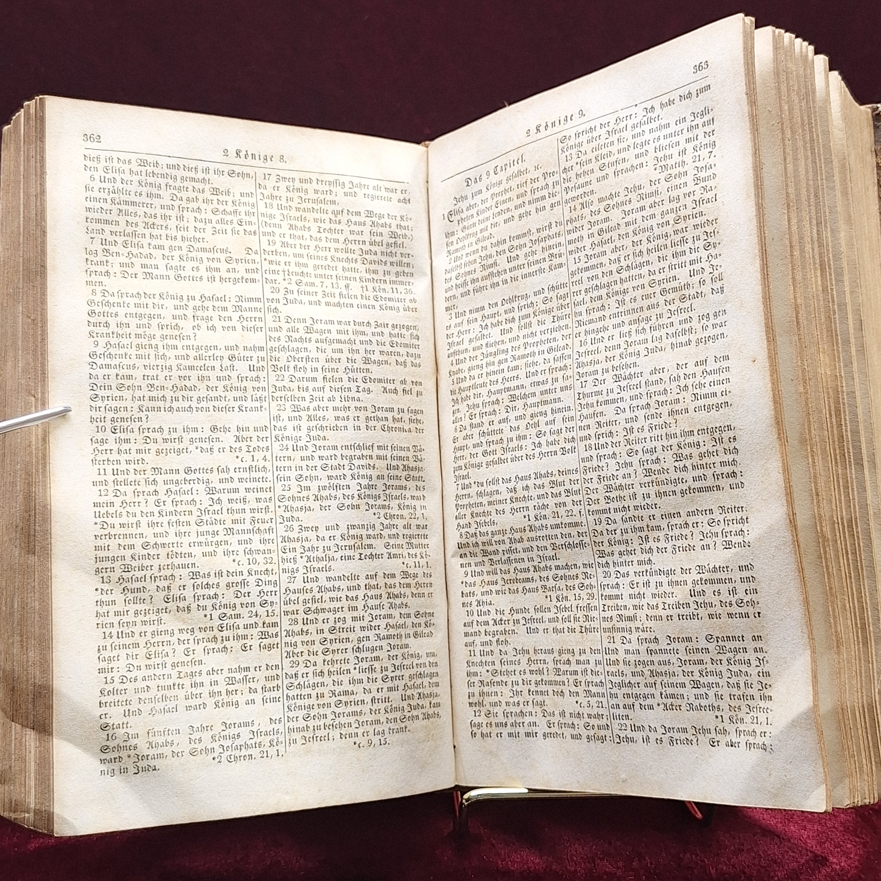 c1837 German Bible, Dr. Martin Luther Translation 12th Edition