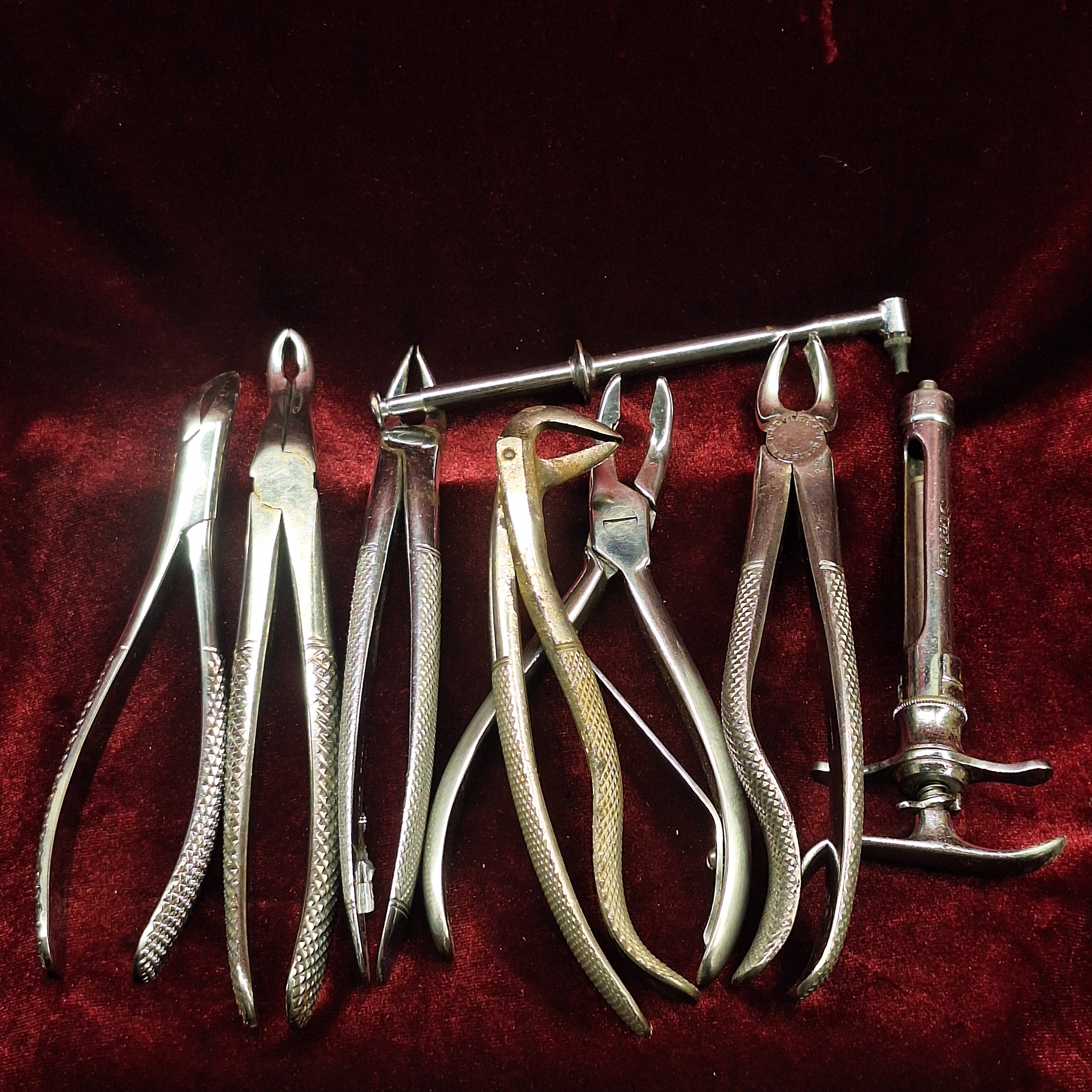 Vintage Dental Instrument Instant Collection - 8 Pieces