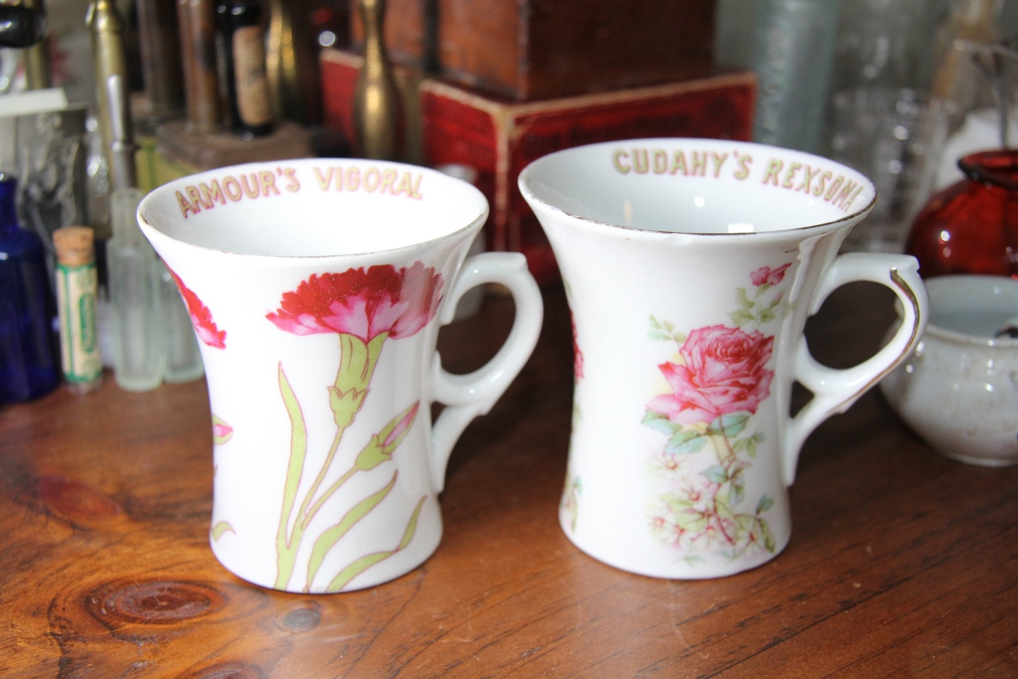 Amour's Vigoral & Cudahy's Rexsoma Early Apothecary Advertisements China - Exquisite Dark Curio