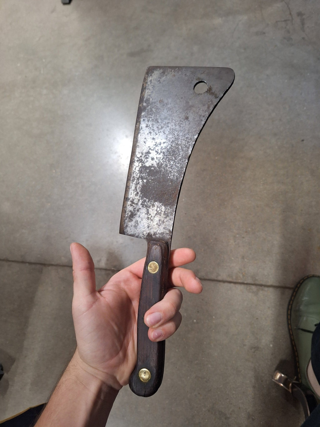 Antique Butcher Knife - Exquisite Dark Curio