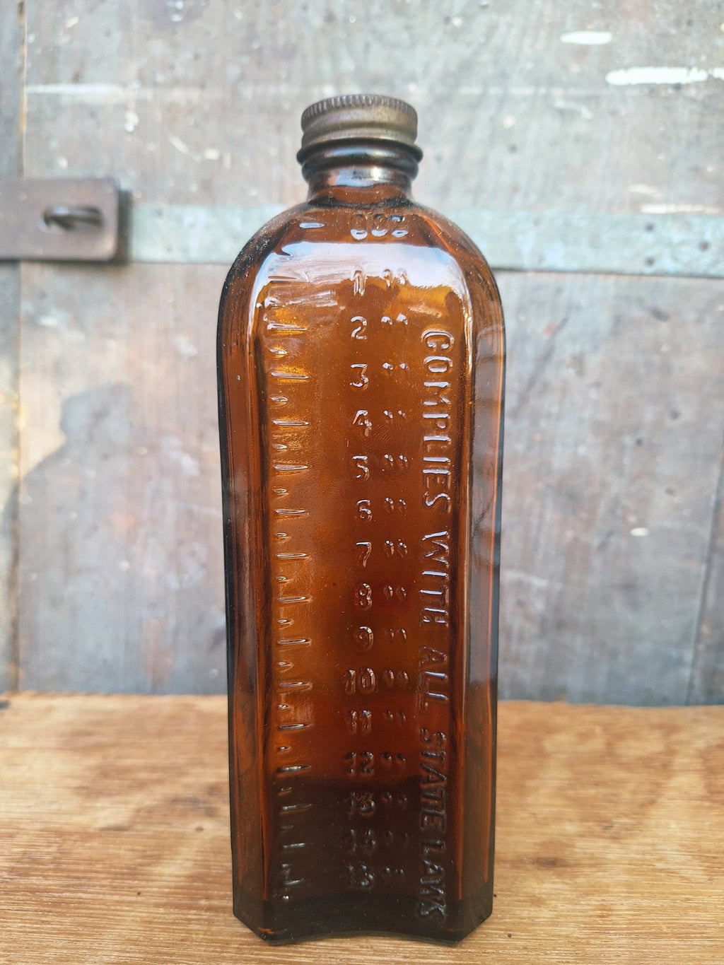 Antique Champion Embalming Bottle - Exquisite Dark Curio