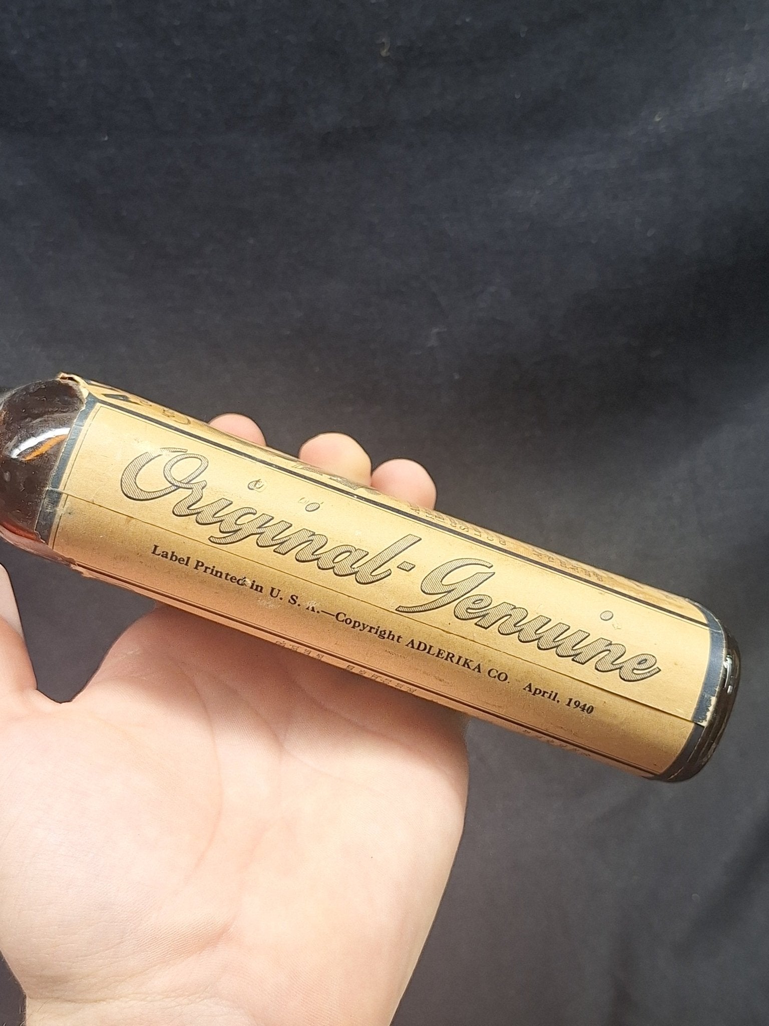 Antique Quack Medicine - Adler - I - Ka Carminative Evacuant - Exquisite Dark Curio