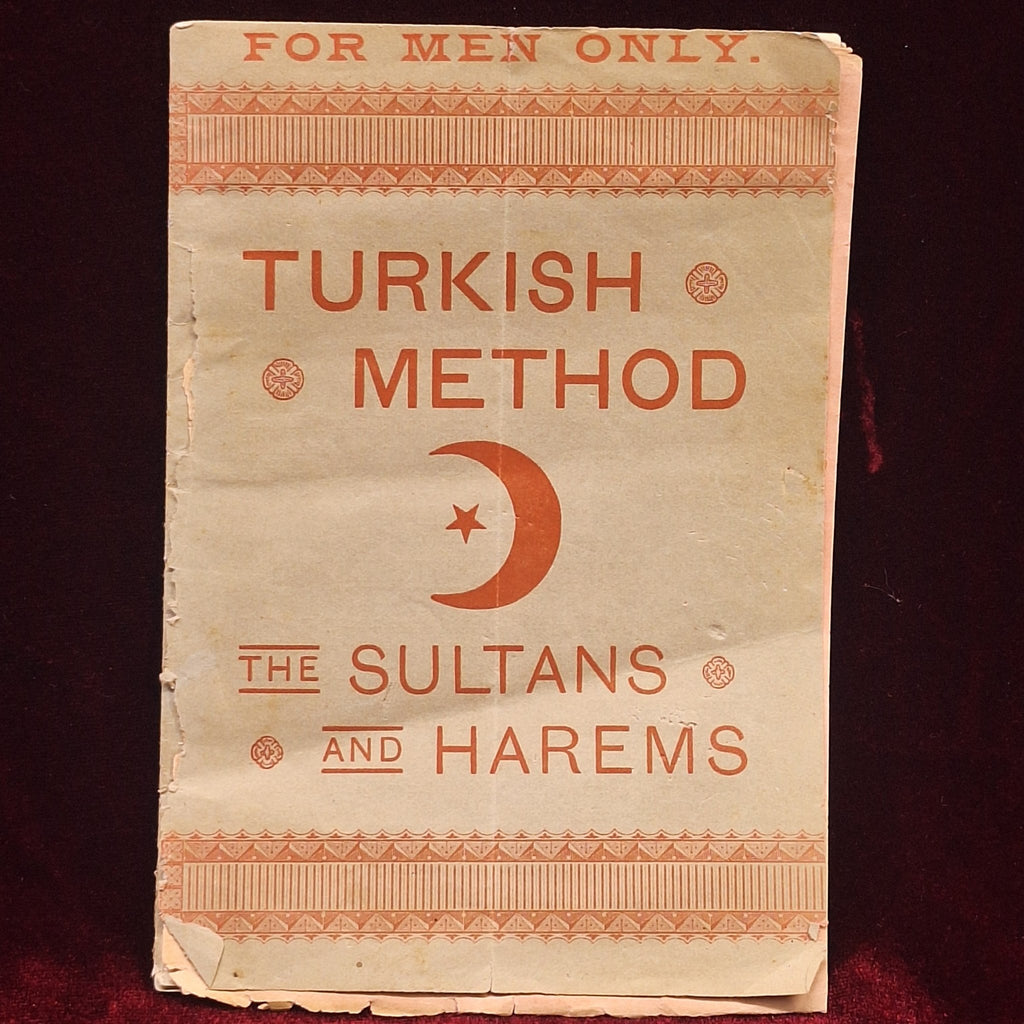 Antique Turkish Method Advertisement and Order Book "The Sultans and Harems" - Exquisite Dark Curio