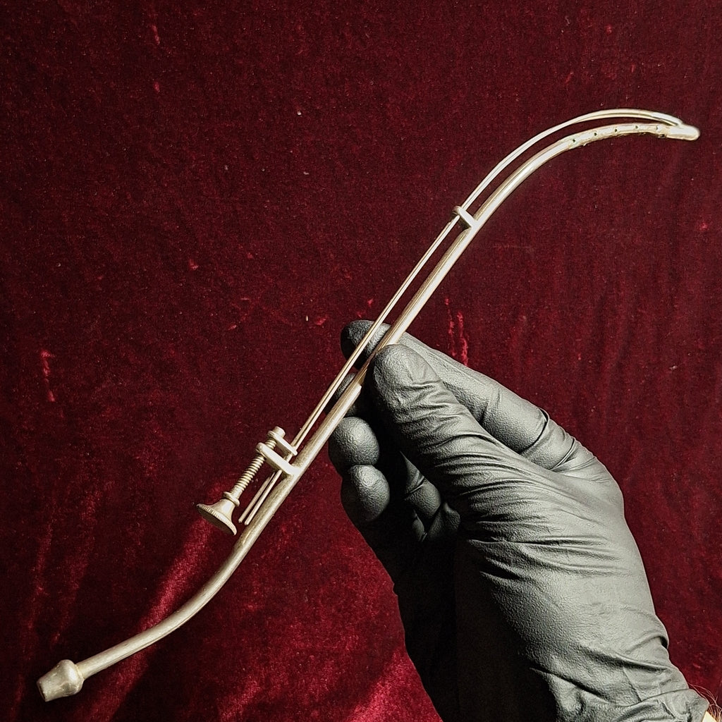 Antique Urethral or Uterine Dilator – Nickel - Plated Expanding Surgical Instrument (1880–1920) - Exquisite Dark Curio