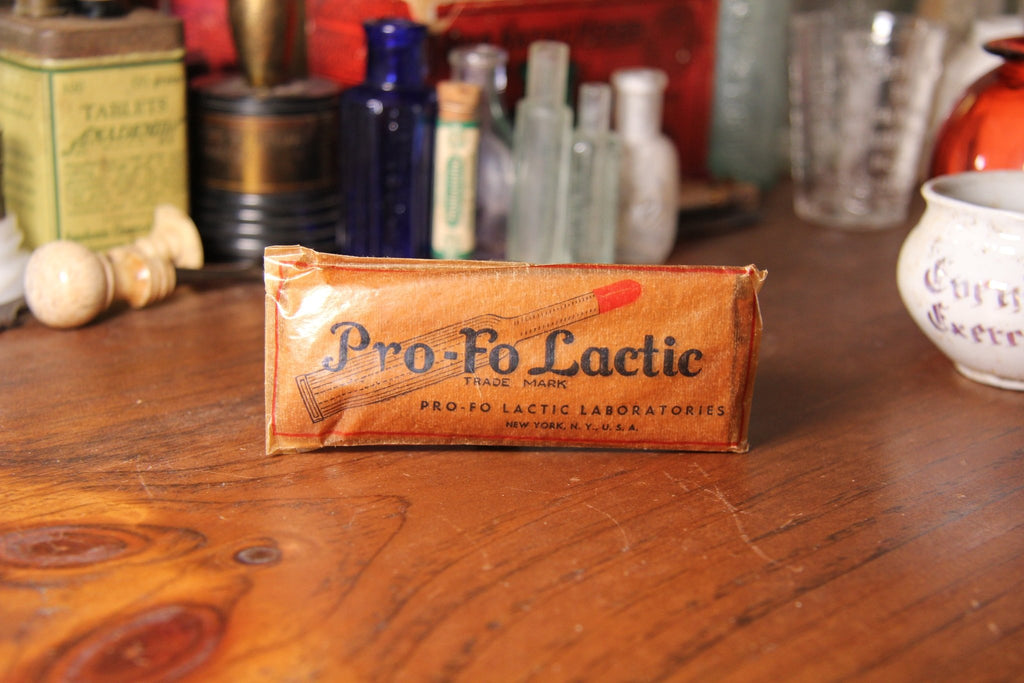 Antique WWI Pro - Fo - Lactic - Early sexual wellness medicine - Exquisite Dark Curio