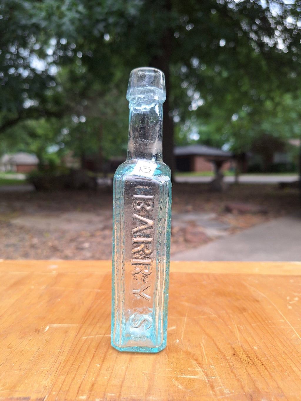 c1870s Barry's Tricopherous For The Skin and Hair Pontil Bottle | Antique Apothecary - Exquisite Dark Curio