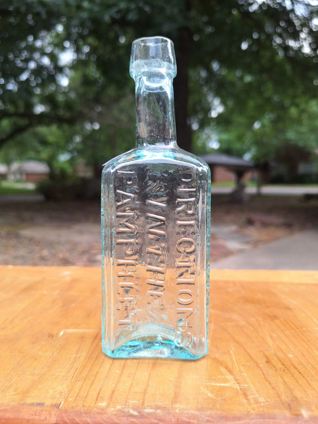 c1870s Barry's Tricopherous For The Skin and Hair Pontil Bottle | Antique Apothecary - Exquisite Dark Curio