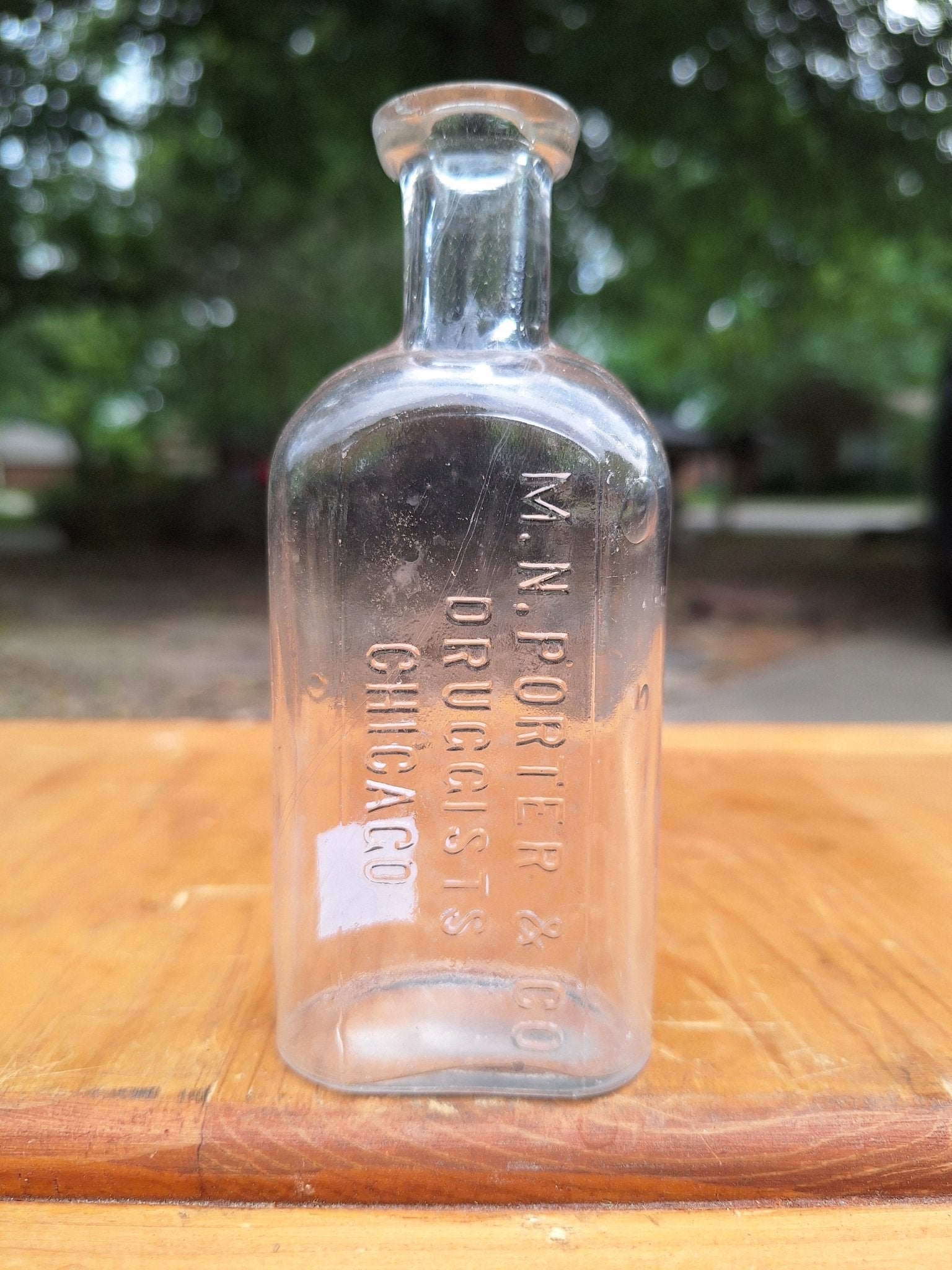 c1880 M.N. Porter & Co. Druggists Chicago, IL | Antique Apothecary - Exquisite Dark Curio