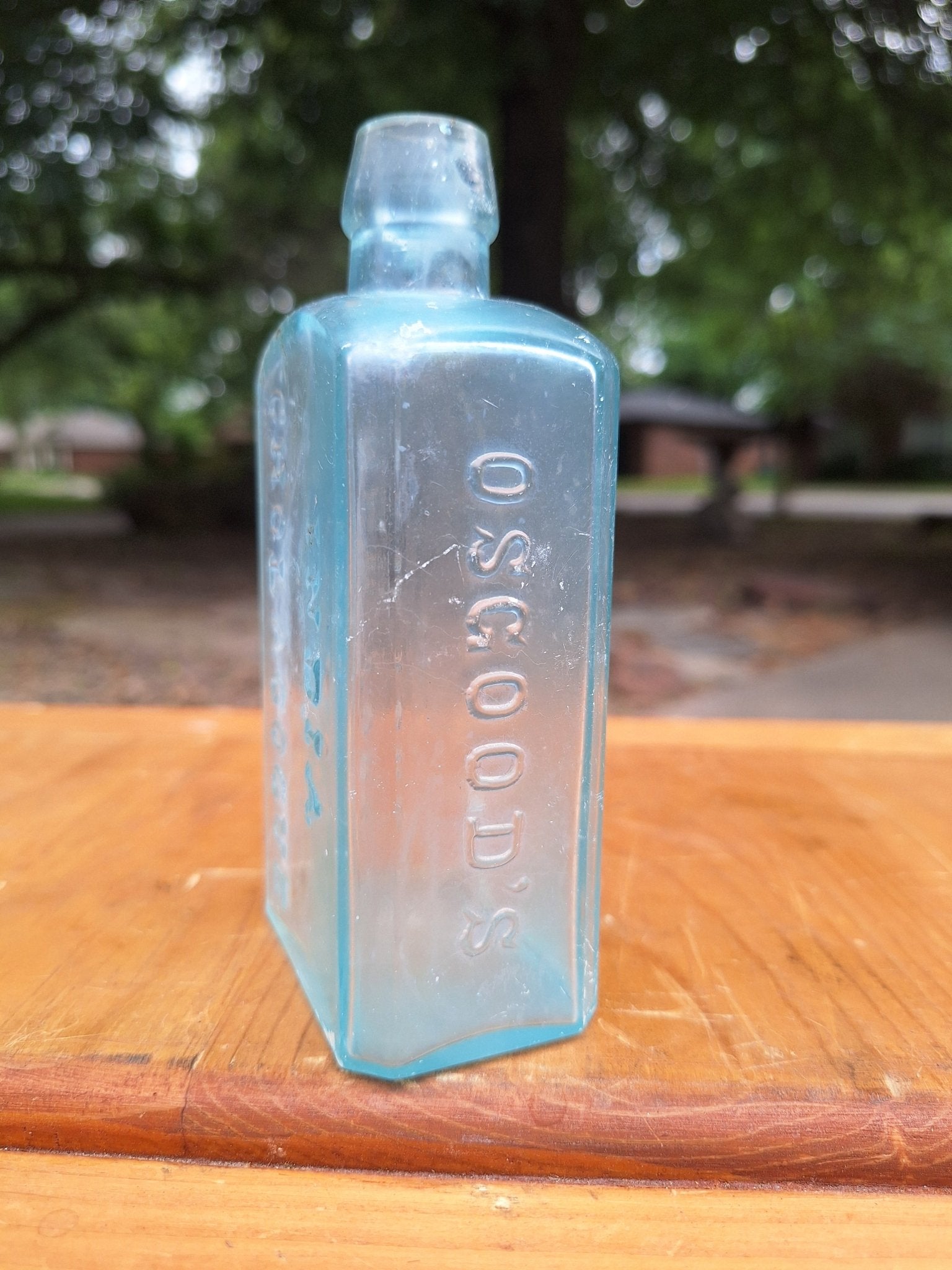 c1880 Osgood's India Cholagogue New York| Antique Apothecary - Exquisite Dark Curio