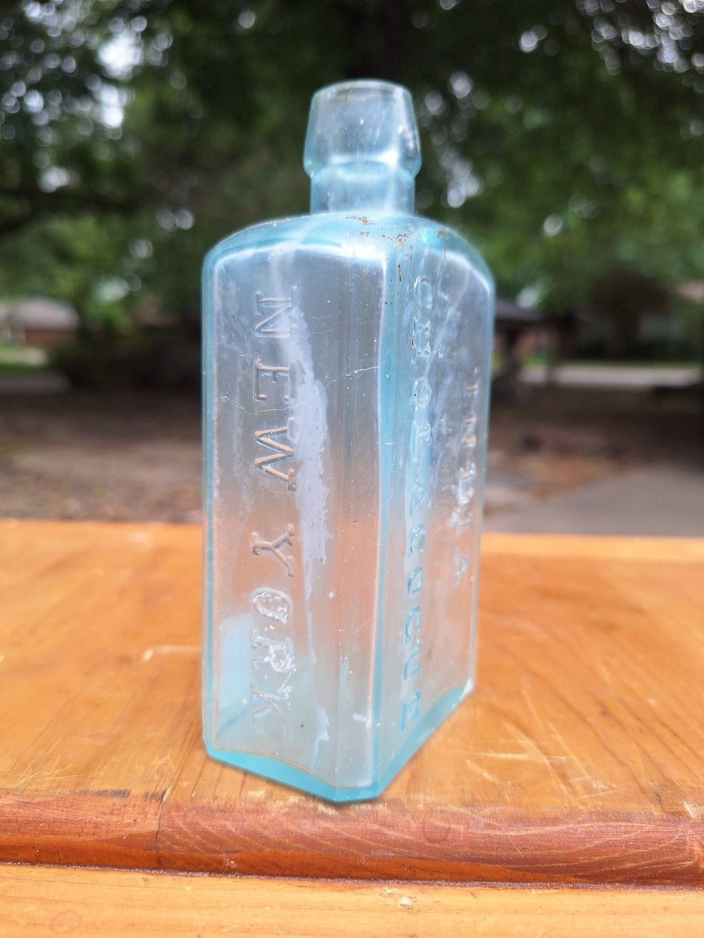 c1880 Osgood's India Cholagogue New York| Antique Apothecary - Exquisite Dark Curio