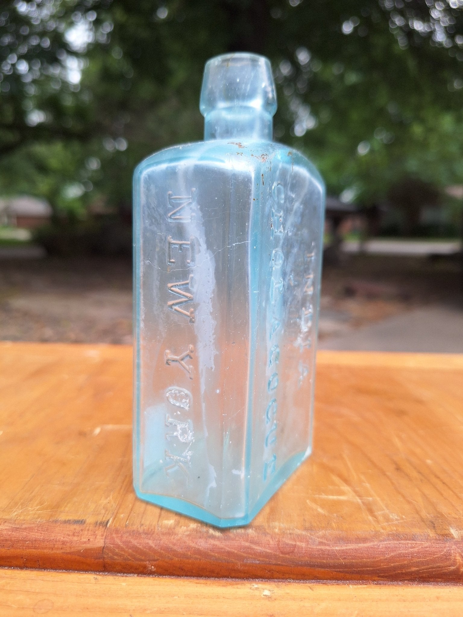 c1880 Osgood's India Cholagogue New York| Antique Apothecary - Exquisite Dark Curio