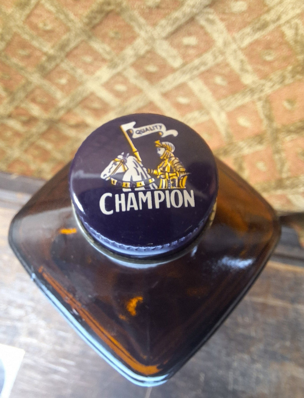 Champion First in Fluids PLX Vintage Embalming Bottle - Exquisite Dark Curio