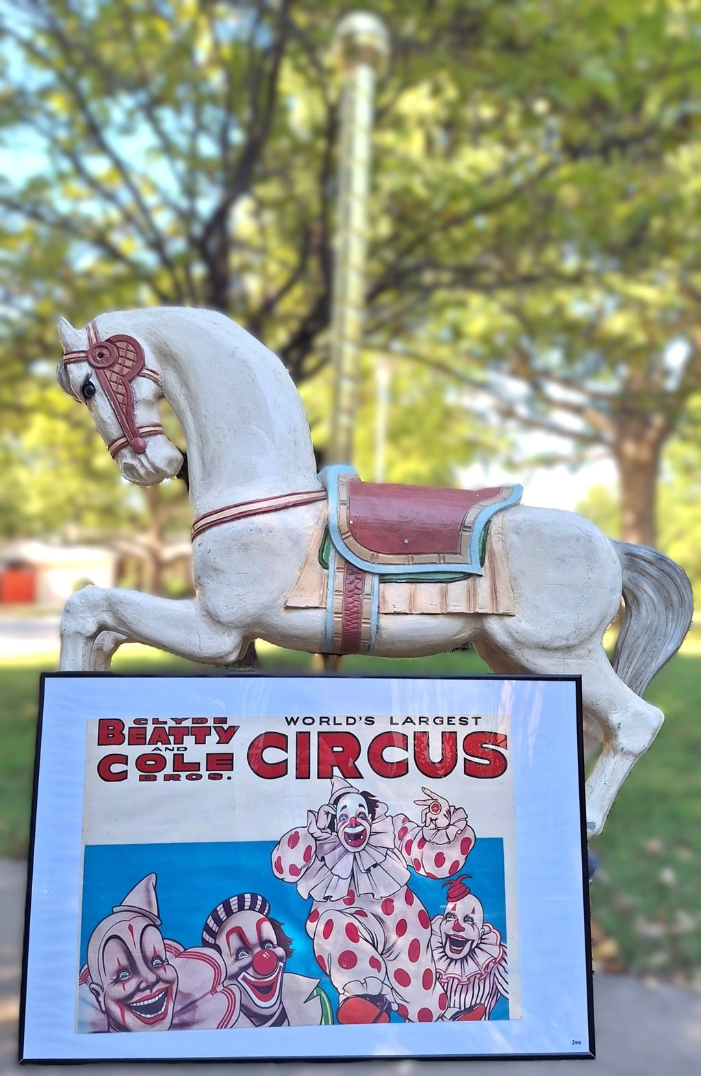 Clyde Beatty and Cole Bros. Circus Clown Poster - Exquisite Dark Curio