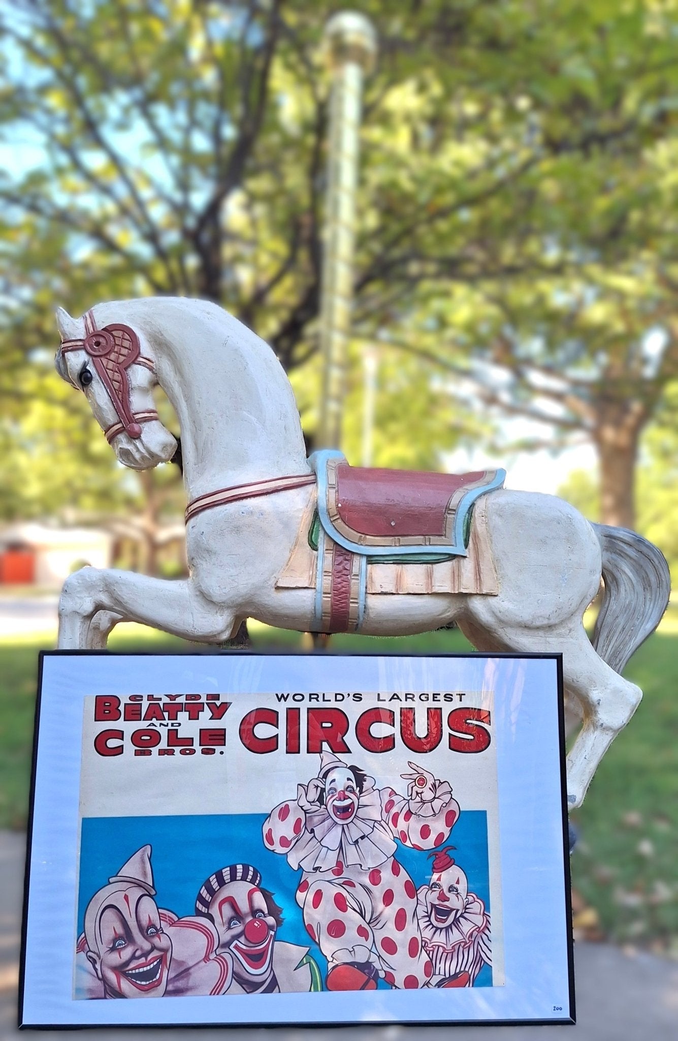 Clyde Beatty and Cole Bros. Circus Clown Poster - Exquisite Dark Curio