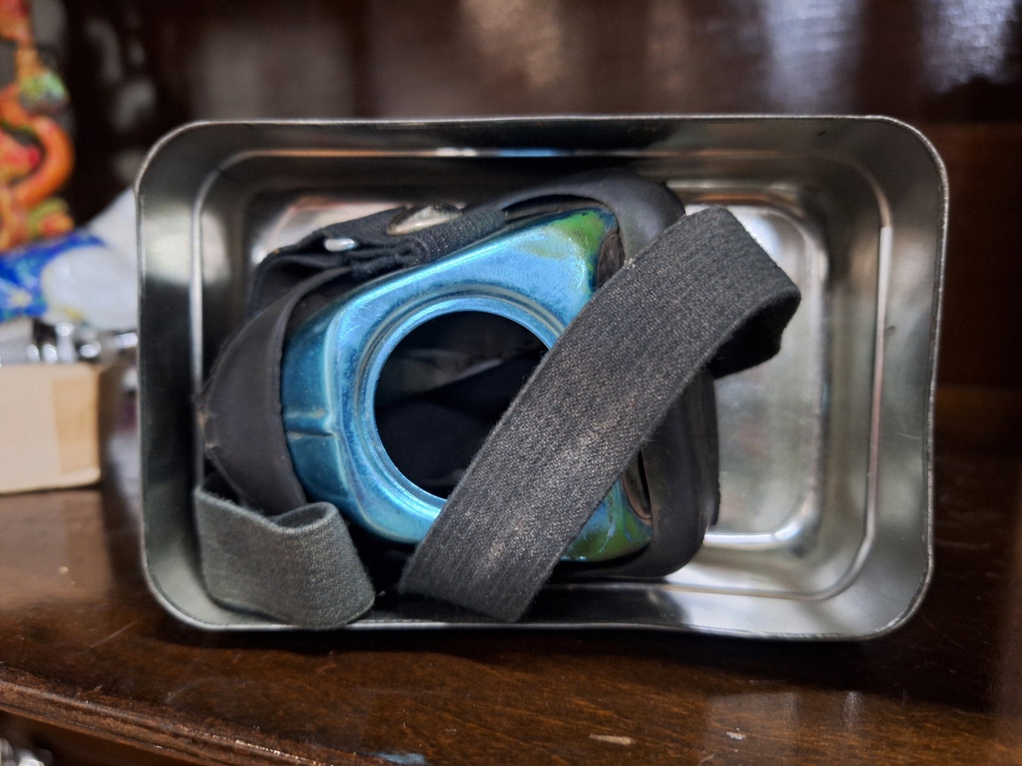 DustFoe Mining Respirator & Tin, Vintage - Exquisite Dark Curio