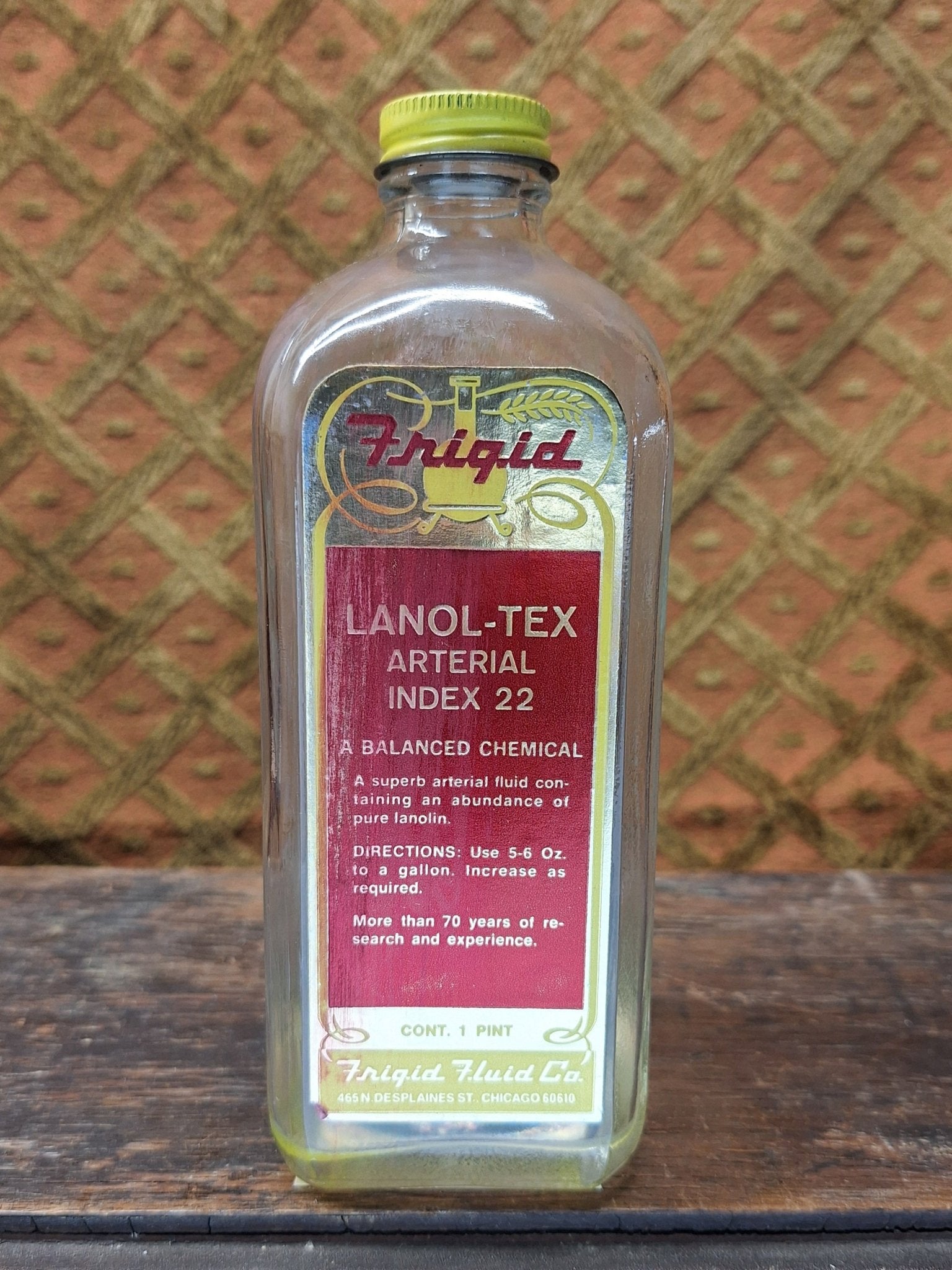 Frigid Lanol - Tex Antique Embalming Bottle - Exquisite Dark Curio