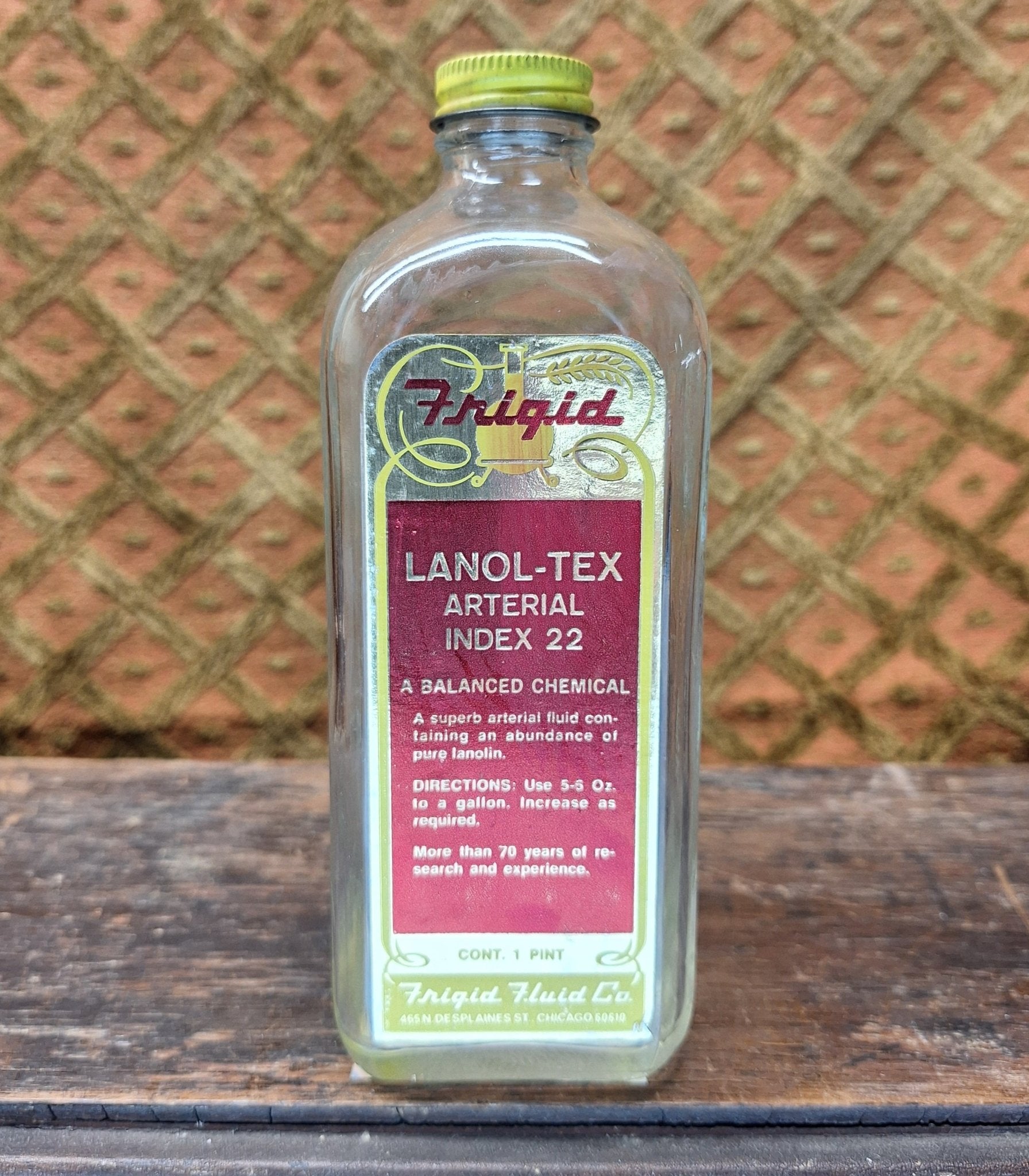 Frigid Lanol - Tex Antique Embalming Bottle - Exquisite Dark Curio