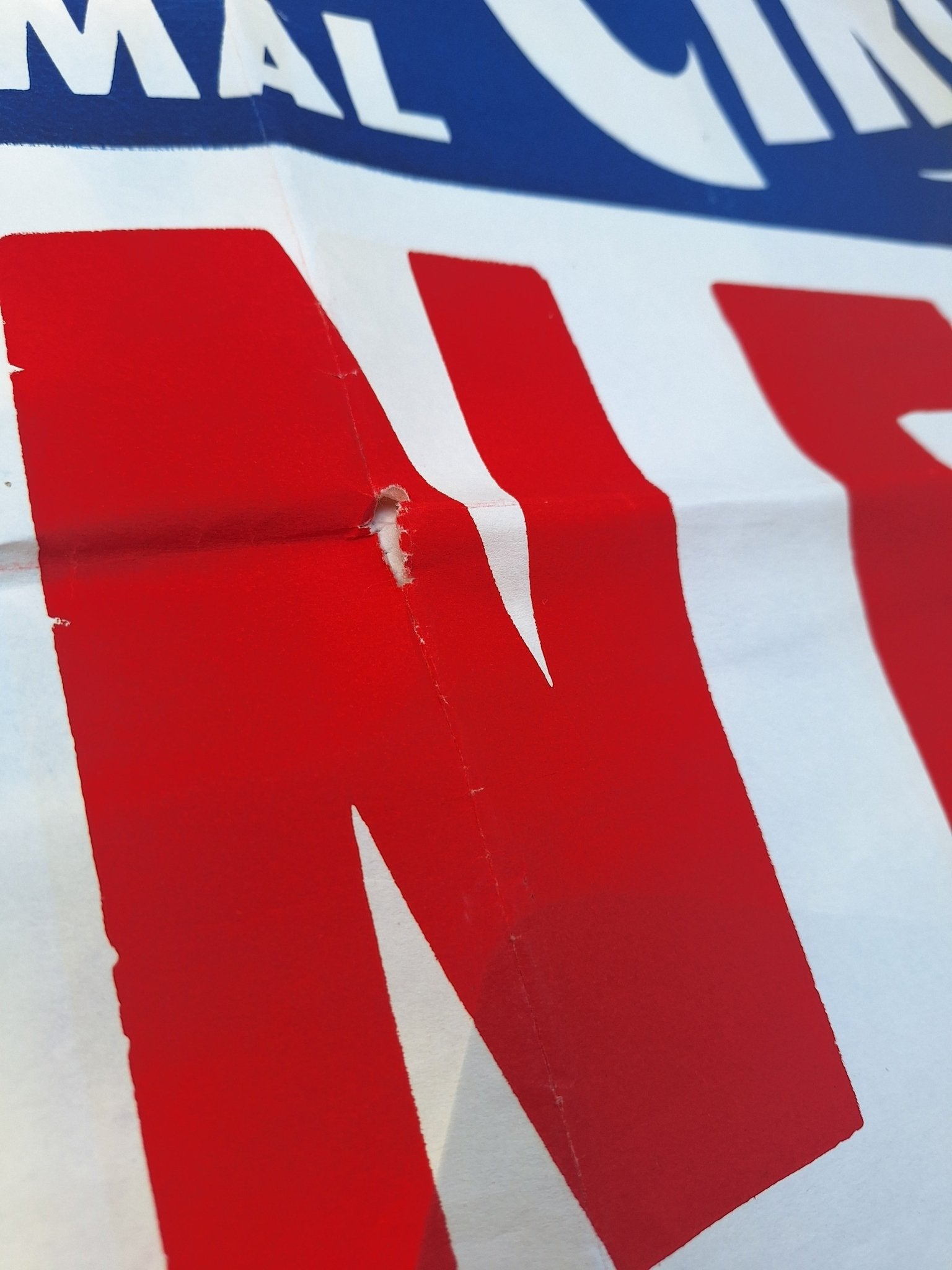 Large Paper Wallace Bro's Circus Poster c1950s - Exquisite Dark Curio