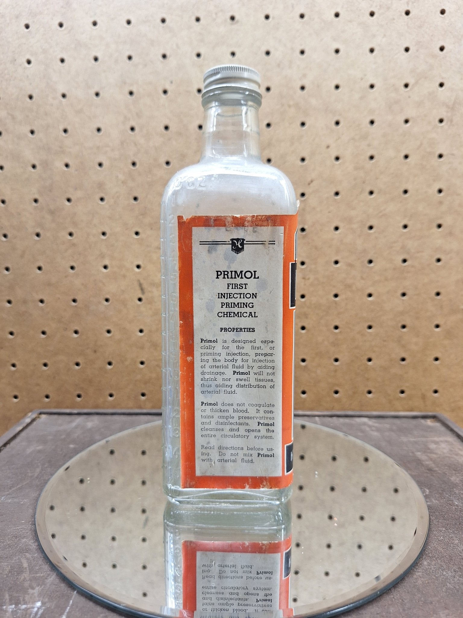 Primol Embalming Bottle - Hydrol Chemical Co. - Exquisite Dark Curio