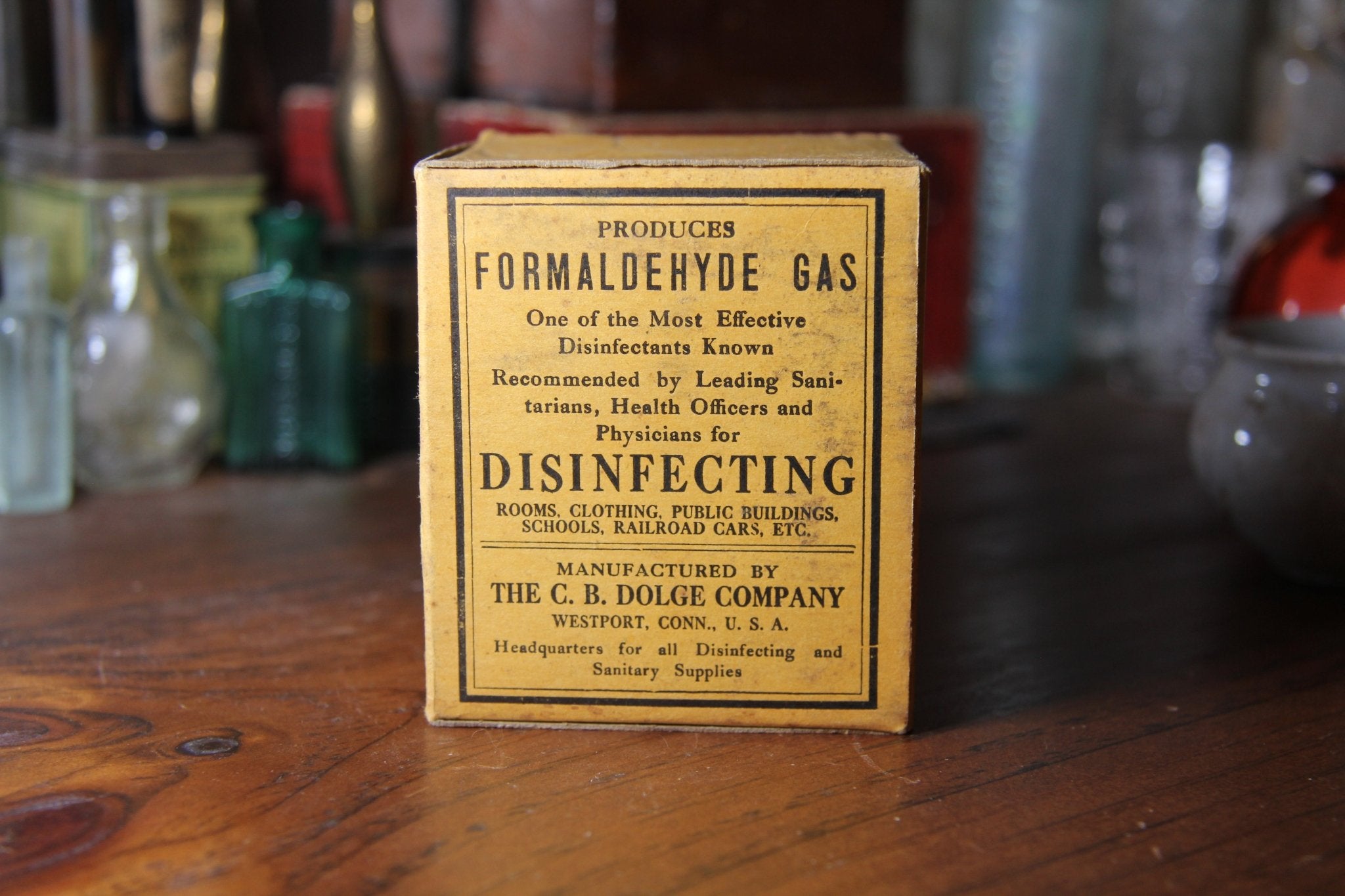 Simplex Formaldehyde Disinfecting Candle w Original Box - Exquisite Dark Curio