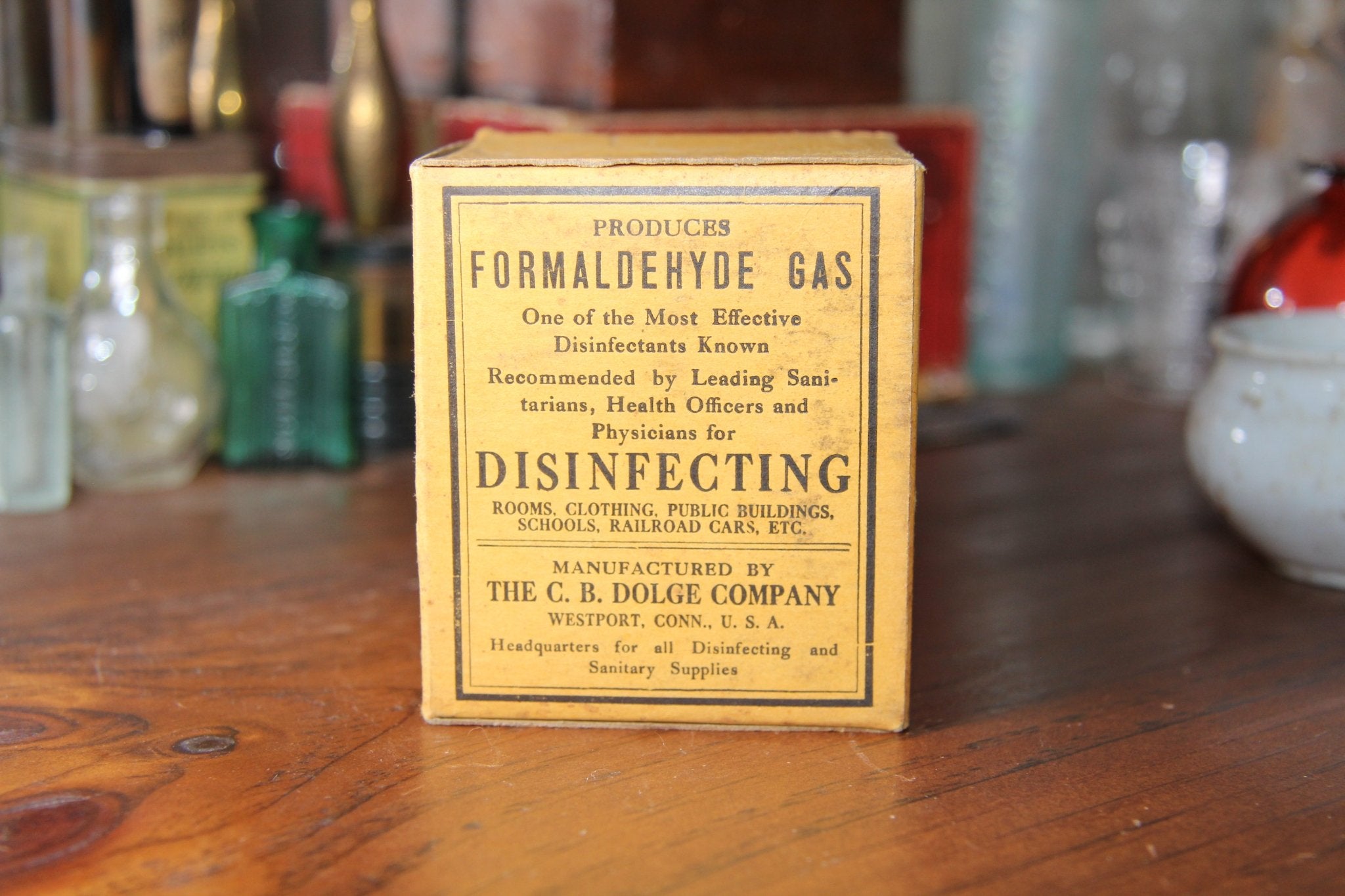 Simplex Formaldehyde Disinfecting Candle w Original Box - Exquisite Dark Curio