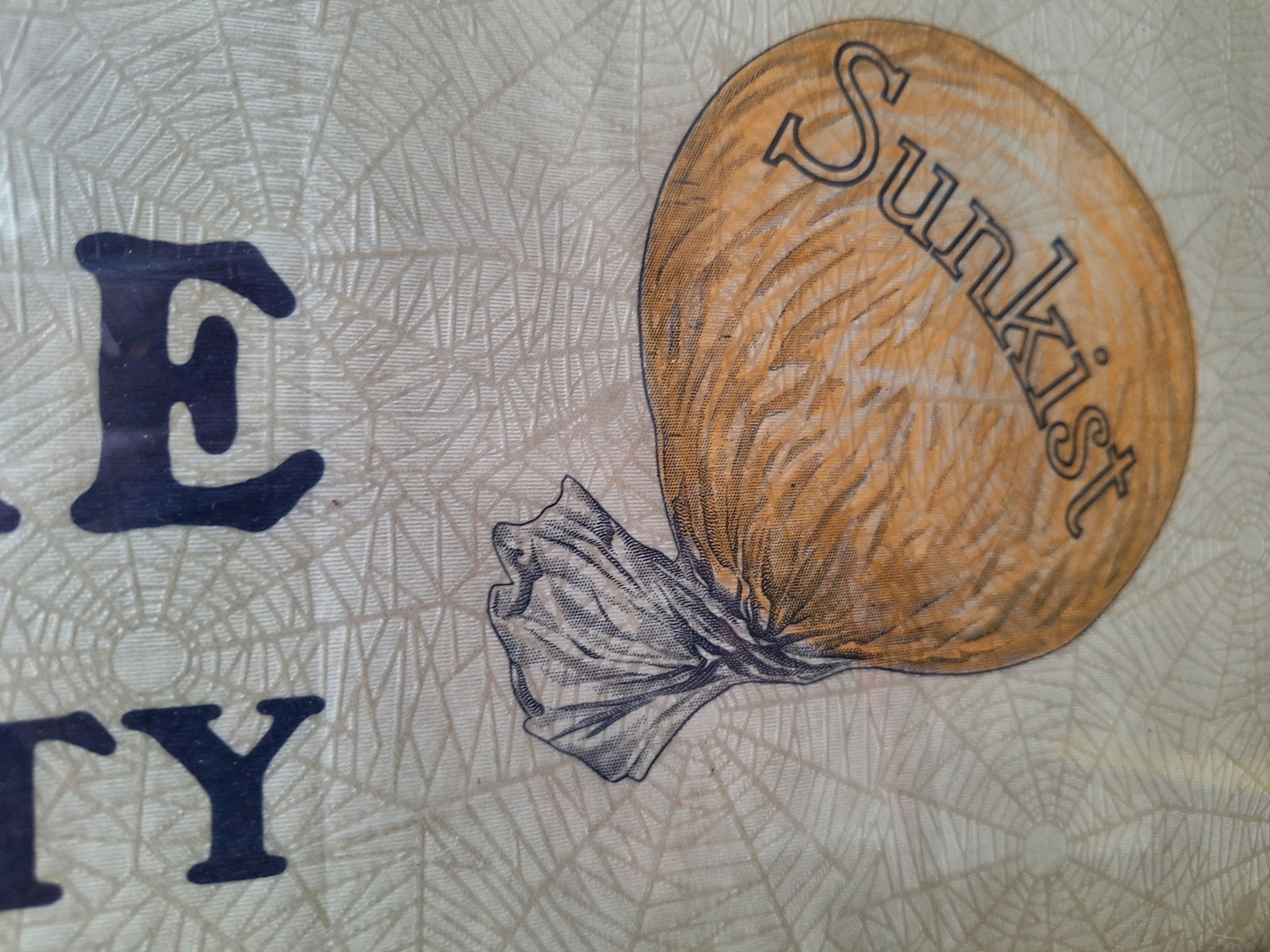 Spider Webbed Golden Sceptre Sunkist 1920's Advertisement Framed - Exquisite Dark Curio