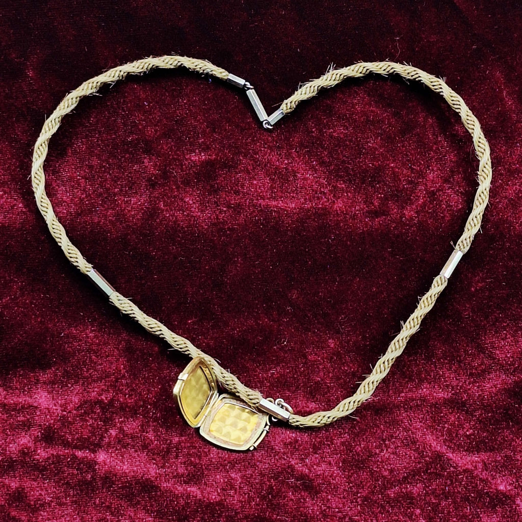 Victorian Mourning Blonde Hair Watch/Necklace Fob Locket - Exquisite Dark Curio