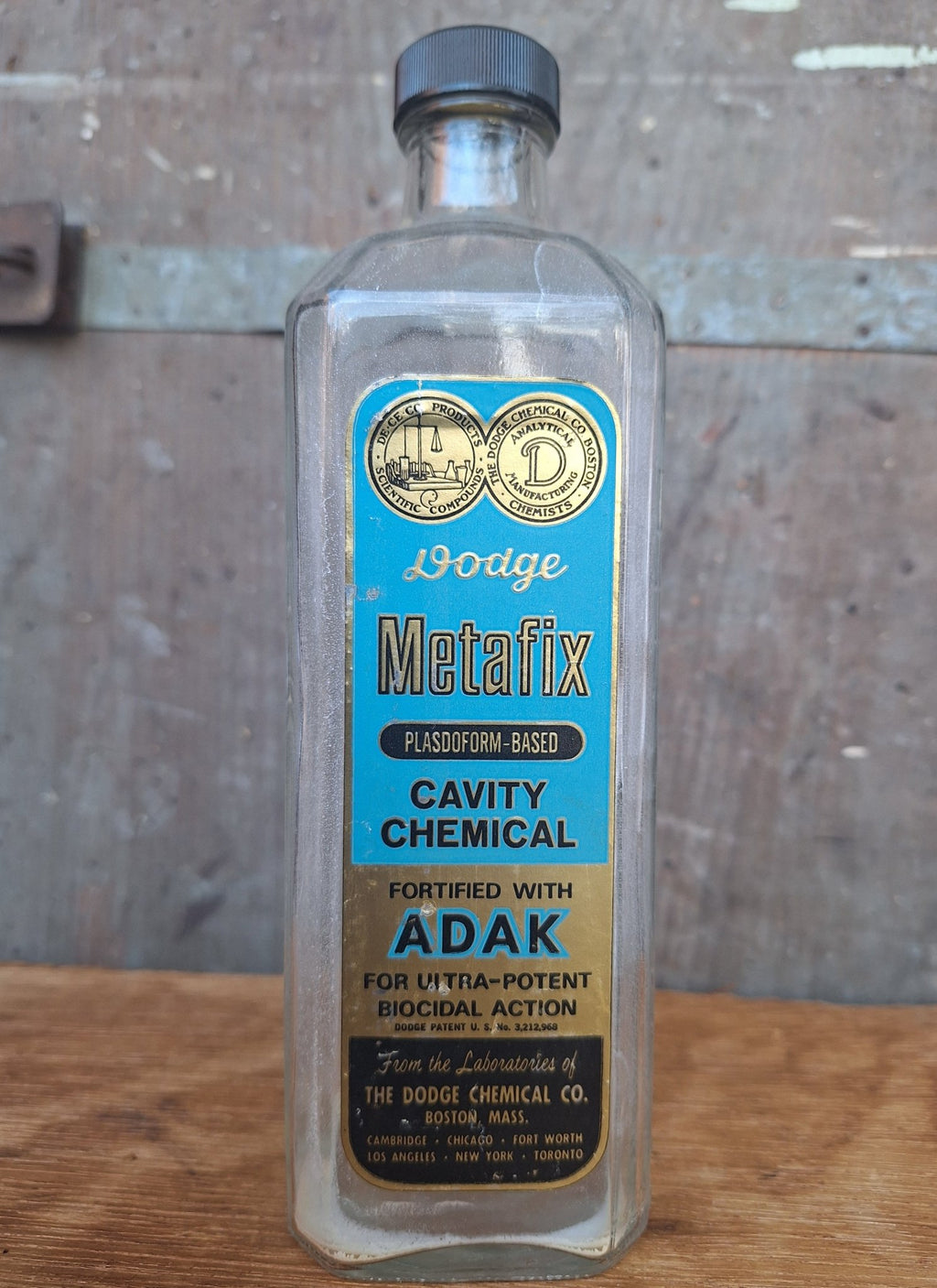 Vintage Dodge Metafix ADAK Embalming Bottle - Exquisite Dark Curio