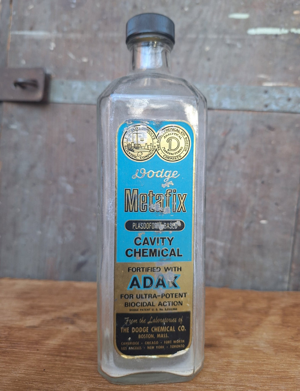 Vintage Dodge Metafix ADAK Embalming Bottle - Exquisite Dark Curio