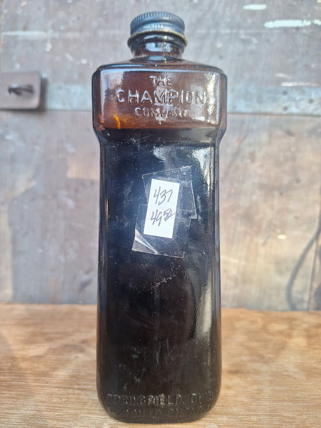 Vintage Embalming Bottle Champion Di - San - Exquisite Dark Curio